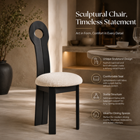 Chaises de repos Peephole, avec pieds en bois et coussin bouclé Sésame, pour la restauration hospitalière, le personnel en libre-service, les restaurants et les cafés des maisons de retraite