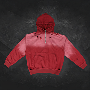 Sudadera con Capucha para Hombre, Lavada al Ácido, de Alta Calidad, con Logotipo Estampado y Bordado, Sudadera con Capucha Moderna y Desgastada, Personalizable - Product Image 2