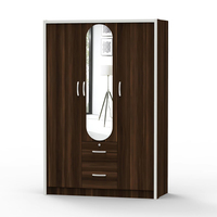 Armoire de chambre moderne en bois de haute qualité avec miroir, écologique, pour le rangement des vêtements, idéale pour la maison, la chambre, l'atelier, la salle à manger