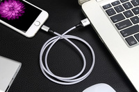 Câble USB 2.0 a Micro USB, gaine en nylon tressé, connecteurs nickelés, charge rapide 3A, certifié CE pour téléphone portable et ordinateur