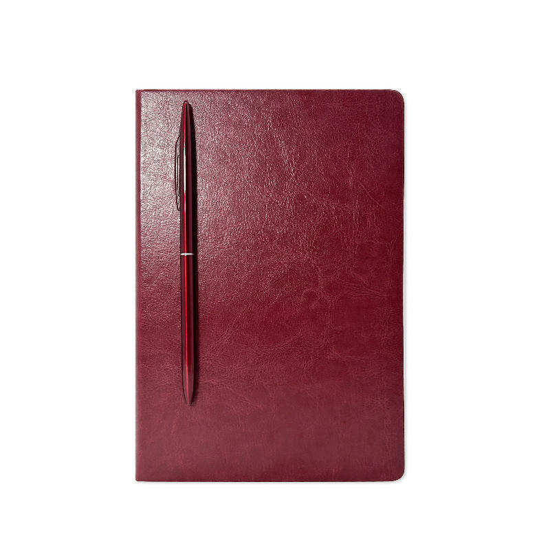 A5 red magnetic notebook