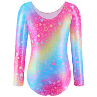 Vente en gros de vêtements de gymnastique rose pour filles justaucorps de gymnastique à manches longues fitness danse Offre Spéciale bon marché pour enfants