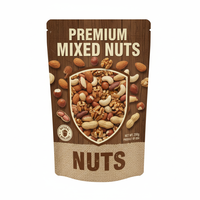 Bolsa de plástico con base, impresa en huecograbado con logotipo personalizado, precio de fábrica, para envasar granola, cereales, pasta y otros alimentos secos