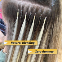 Nano Ring Extensions de cheveux 100% cheveux humains Micro Nano Bead Extensions Remy Hair pour un mélange sans couture