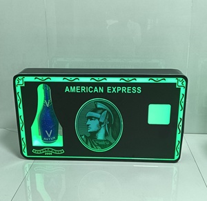 Sự kiện hộp đêm phát sáng ánh sáng rượu sâm banh chai dịch vụ AMEX dấu hiệu dẫn chai <span class=keywords><strong>glorifier</strong></span> thuyết trình - Product Image 1