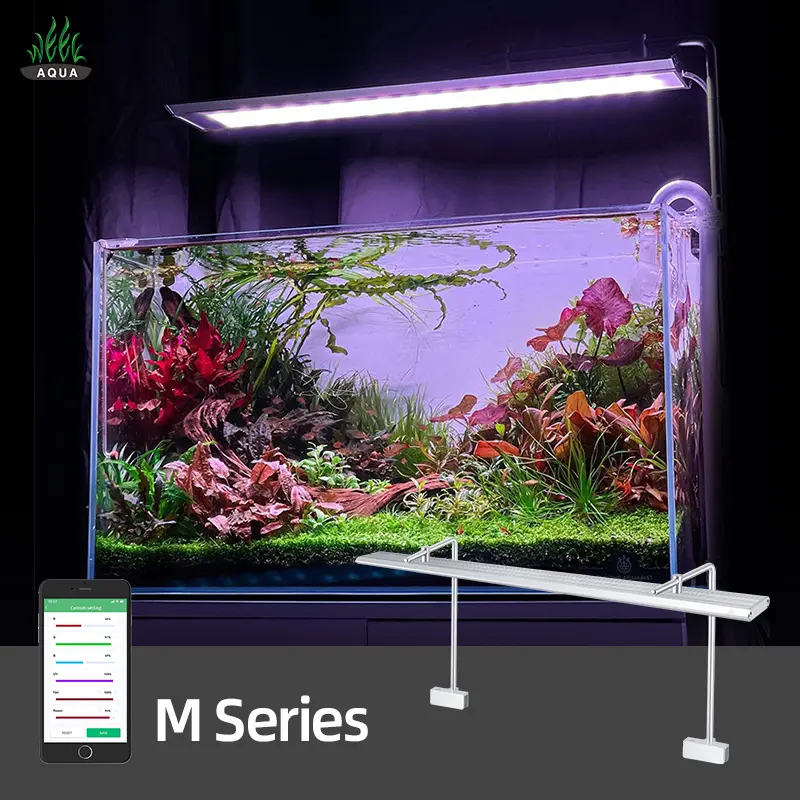 Weekaqua M1200d2 Pro 2023 Hot Verkoop M Serie Aluminium Lamp Lichaam Met Snelle Warmteafvoer Aquarium Led Verlichting