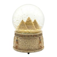 Maßgefertigte Schneekugel mit Ägyptischer Pyramide als Souvenir-Geschenk, 100mm Wasserkugel mit Handbemaltem Künstlerischem Design, Marke ZY