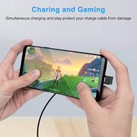 Convertisseur de Transmission vidéo HD de type C en forme de U d'usine adaptateur de charge de coussin de téléphone de Gamer de données super rapide avec sortie d'angle DC