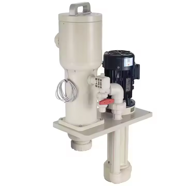 JIEKAI MVK Vertical In-Tank Chemical Filter Pump Filtration 220V for PCB Etching & Electroplating Liquid Purification
