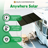 Auvent solaire flexible CIGS pour caravane et camping-car, 460W, étanche, module enroulable, revêtement ETFE résistant aux UV