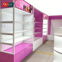 OUYEE Meubles de présentation pour perruques et produits de beauté, Gondole de vente au détail pour salons de coiffure, Présentoir mural pour cheveux, Garantie 3 ans