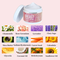 Crème Raffermissante Naturelle Bio aux Herbes pour les Seins 50g, Huile Essentielle Adoucissante, Améliore le Relâchement du Poitrail, Blanchissante, Pour Tous Types de Peau