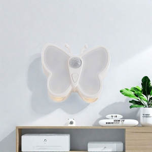 Veilleuse LED Papillon à Détection Corporelle 5V Rechargeable, Intelligente et Dimmable pour Couloir, Mur, Armoire, Sans Câblage - Product Image 5