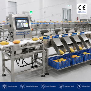 เครื่องชั่งน้ำหนักอัตโนมัติสำหรับคัดแยกผลไม้ รุ่น NG-709-6 สายพานลำเลียงอุตสาหกรรม เครื่องชั่งแบบหลายหัว พร้อมเครื่องคัดแยก รุ่น NG-7 - Product Image 1