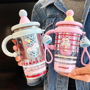 Decani Kids Straw Water Cup 500Ml Leak Proof With Carrying Rope For School Use - Product Image 2