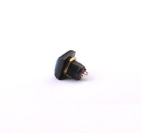 Étanche 12mm Électrique Autobloquant Carré Étanche Verrouillage Bouton Poussoir 2 Broches Micro Interrupteur Ip67