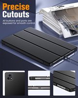 MoKo Ultra Thin PU Leather Trifold Cover Case pour T-Mobile Revvl Tab 5G Tablet Case 10.36 Inch