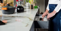Table de cuisson à induction électrique encastrable invisible en acier inoxydable 110V~220V 2 foyers