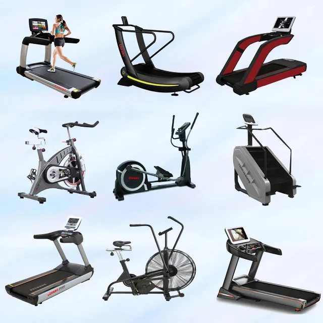 Ganas Gym Cardio Equipment Commercial Workout Bike Exercise Running Machine Fitness 2022 Treadmill