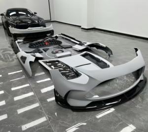 Kit de carrocería completo de la serie <span class=keywords><strong>Black</strong></span> de fibra de carbono seca Real para <span class=keywords><strong>Mercedes</strong></span> Benz AMG GT GTS <span class=keywords><strong>GTR</strong></span>, actualización a la edición <span class=keywords><strong>Black</strong></span> <span class=keywords><strong>Series</strong></span> - Product Image 4