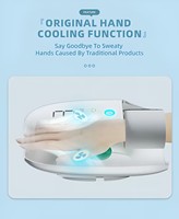 Masseur de mains électrique infrarouge avec fonction de pétrissage et compression d'air, machine de massage des mains pour thérapie spa