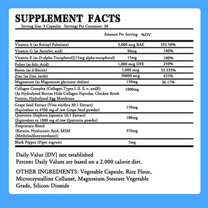 Cápsulas de colágeno multitipo OEM y ODM con mezcla brillante vital de ácido hialurónico de biotina para soporte de articulaciones del cabello de la piel - Product Image 2