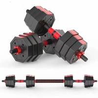 Ensemble d'haltères réglables pour la maison, pour la remise en forme et la musculation, 10-40 kg, détachables, PVC écologique