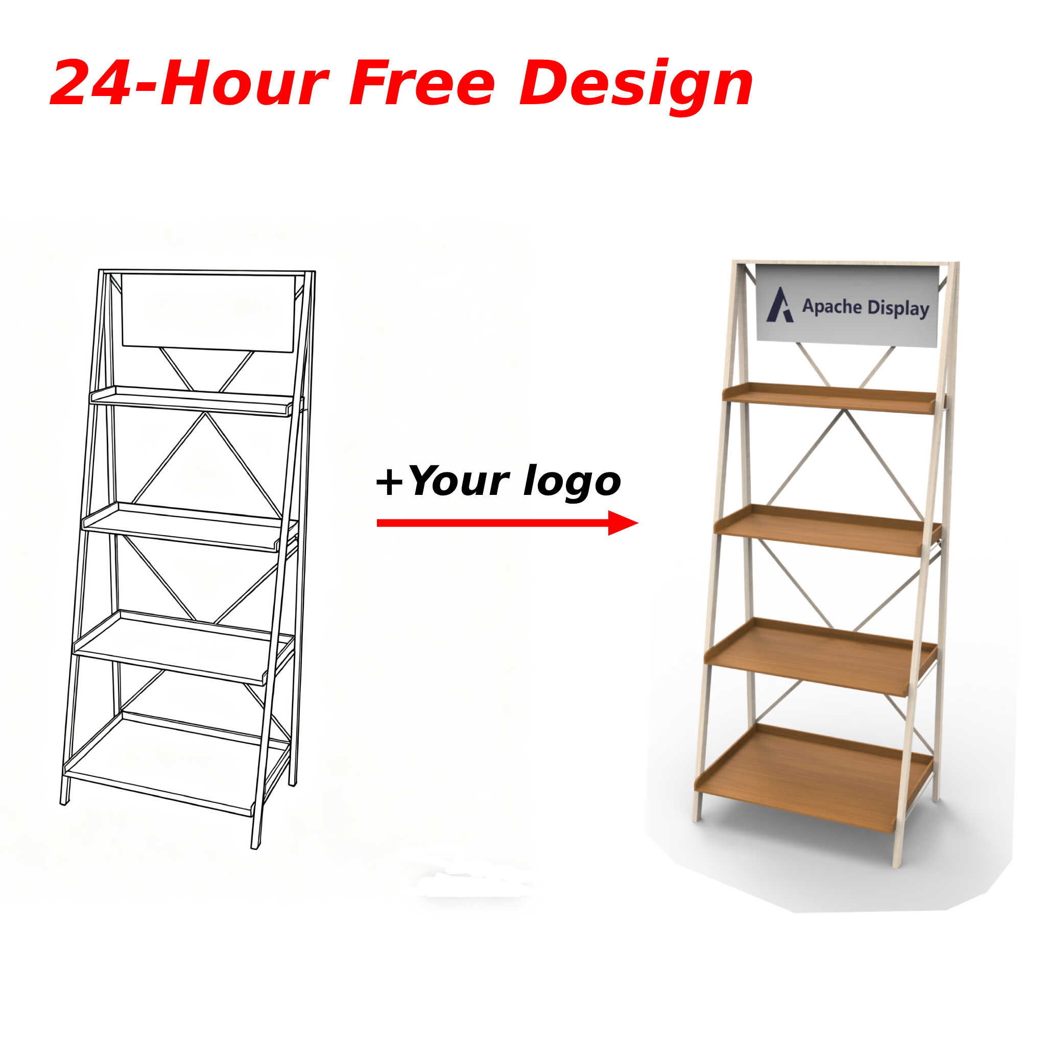 Apache Custom Wooden Candle Display Stand Display Rack for Supermarket & Candle Retail & Candle Store — view 4