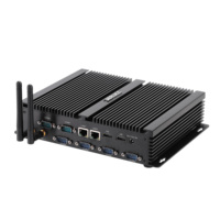Nuevo PC Industrial sin Ventilador I5 4200U I7 4500U Doble LAN 6 COM RS232 para Automatización Industrial