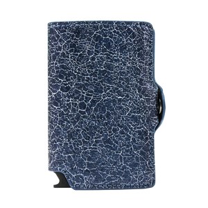 Hot Sale Metallic Leather Slim Minimalist Style Credit <b>Card</b> <b>Holder</b> <b>Wallet</b> Men Anti-rfid Large Capacity Pop up <b>Wallet</b> Cardholder - Product Image 3