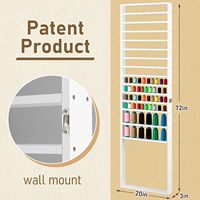 Porte-fil en bois Extra Large Montage mural Fil Rack Organisateur Broderie Bobine Étagère murale