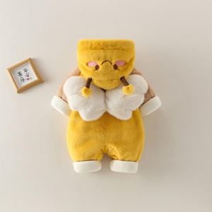 2025 pagliaccetto <span class=keywords><strong>per</strong></span> maglione caldo foderato in pile <span class=keywords><strong>per</strong></span> neonato con cappuccio - Product Image 3