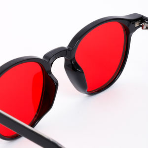 LBAshades 8631クラシックTR90イエローレッドオレンジレンズ眼鏡デザイナーサングラスカスタムアンチブルーライトメガネ - Product Image 2