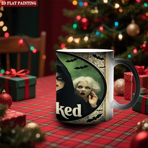 <b>Ceramic</b> <b>Cup</b> 11oz Frosted Black Heat Activated Color Changing Magic Mug - Product Image 5