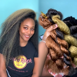 Promotion Spéciale : <span class=keywords><strong>Tresses</strong></span> Bouclées <span class=keywords><strong>Afro</strong></span> Crépues en Vrac pour Extensions – Cheveux à Tresser de Vivian Hair Factory - Product Image 2