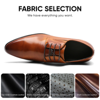 Chaussures de ville élégantes pour hommes en cuir véritable, rehaussantes de 8 cm, durables, pour affaires et mariage, vente en gros directe usine