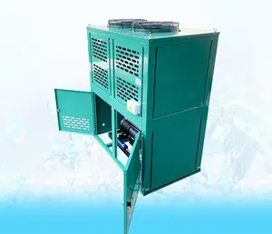 Unidade de condensação tipo caixa semi-fechada de processamento personalizável refrigerada a ar para câmaras frigoríficas