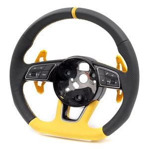 Volant en cuir personnalisé pour Audi A6 C7 A3 A4 B8 A5 8V 8P A7 S3 S5 B9 R8 B9 RS3 Q5 <span class=keywords><strong>RS</strong></span> RS5 - Product Image 2