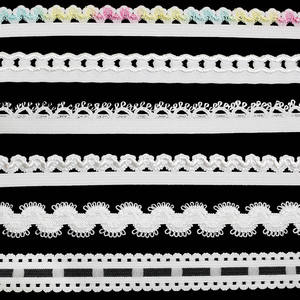 कस्टम 10 मिमी बुना हुआ चमकदार रंग कढ़ाई फीता नायलॉन स्पैन्डेक्स लोचदार कमर - Product Image 3