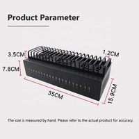Chasis con Hub USB Multifuncional de 20 Puertos + Carga Móvil, Gestión Unificada para Todos los Teléfonos con Cables USB-C