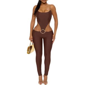 Mono ajustado personalizado 2026 para mujer, de cintura baja, con aberturas, tejido sin costuras, de elastano y poliéster, ideal para fiestas. - Product Image 2