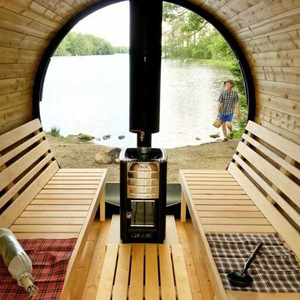 室外容器移动蒸汽漩涡预制大胶囊桑拿房中国立方花园红外 - Product Image 3