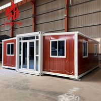 Maisons modulaires préfabriquées en conteneurs extensibles de 20 pieds en acier de Chine, pour petits bureaux portables et projets de salles de bain