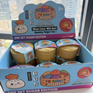 ของเล่นบีบคลายเครียด TPE/ซิลิโคน สีรุ้ง รูปเกี๊ยวมอลโทส บีบแล้วคืนตัวช้า พร้อมกล่องนึ่ง สำหรับทุกเพศ - Product Image 3