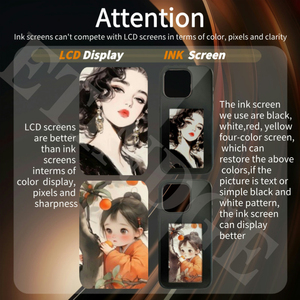 Ốp điện thoại thông minh NFC DIY màn hình E-ink hiển thị ảnh 12/13/14/15 Pro Max - Product Image 5