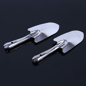 Stainless Steel Flower Shovel Mini <b>Trowel</b> Spoon Shaped For <b>Gardening</b> Planting Silver Color Straight Grip AS 063 - Product Image 4