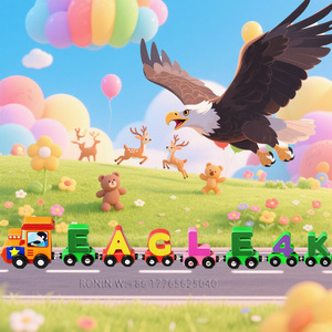 ของเล่นเทร็กซ์ตัวอักษรรถไฟตัวอักษรสีไม้สำหรับการพัฒนาสติปัญญาที่แข็งแกร่ง - Product Image 4