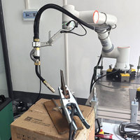 Bras de robot de soudage MIG/TIG industriel, station de soudage robotisée, contrôlée par PLC, motorisée