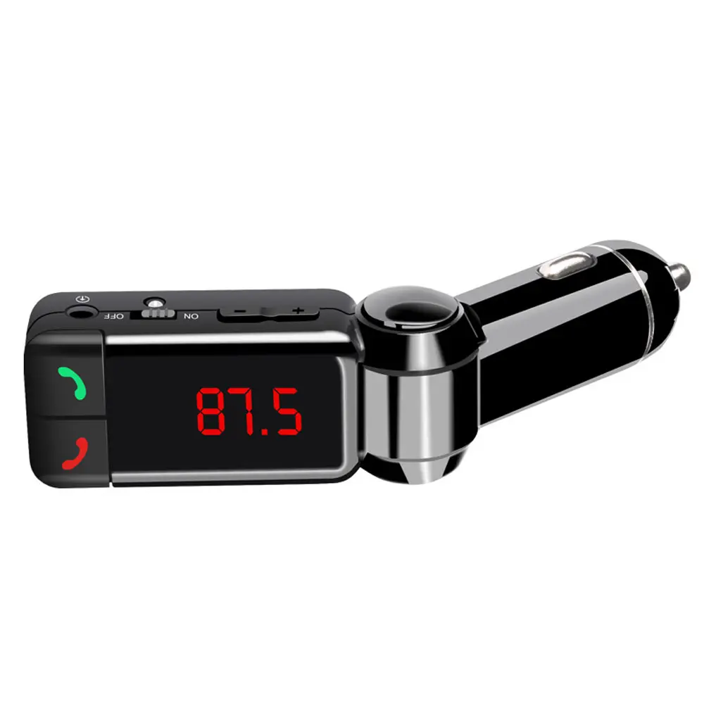 Hot Sale High Quality Car Mp3 Player Charger Handsfree Seereo Wireless Radio Station Fm Transmitter Broadcasting Bt