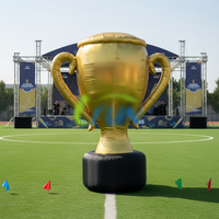 Coupe de championnat personnalisée, ballon gonflable, trophée, impression numérique, pompe à air électrique, décoration géante réaliste